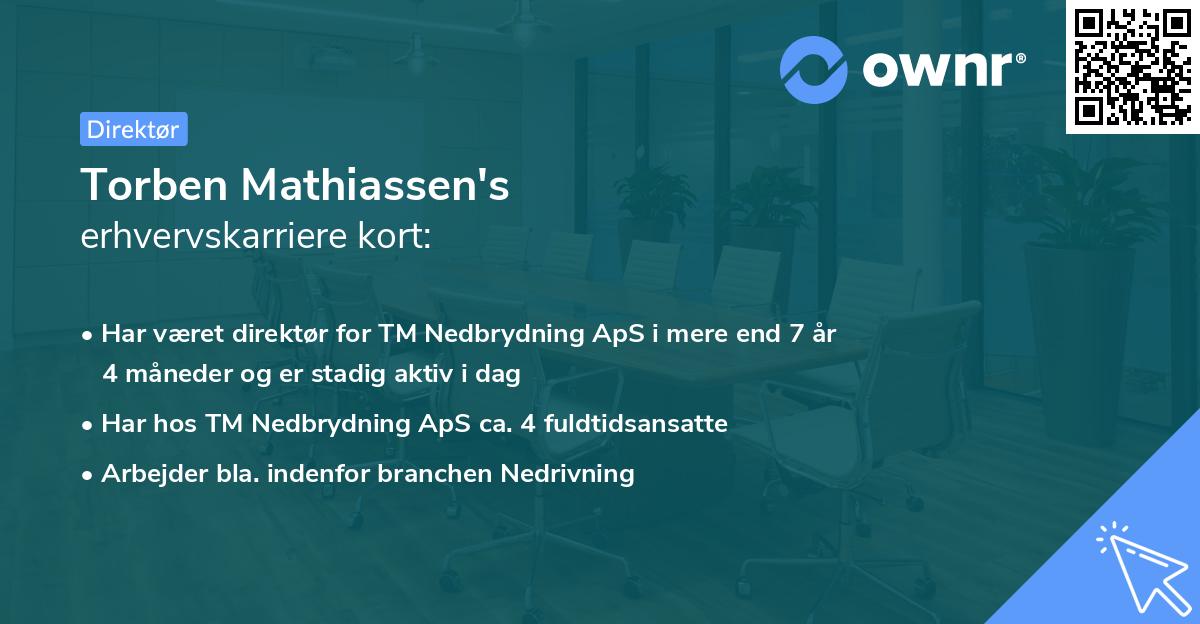 Torben Mathiassen's erhvervskarriere kort