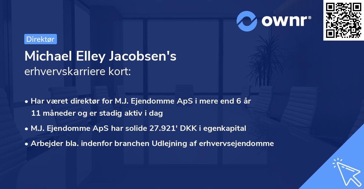 Michael Elley Jacobsen's erhvervskarriere kort