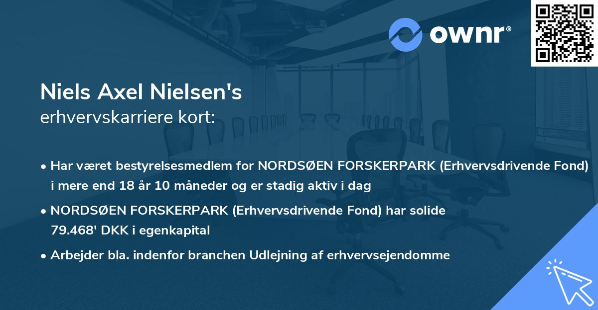 Niels Axel Nielsen's erhvervskarriere kort
