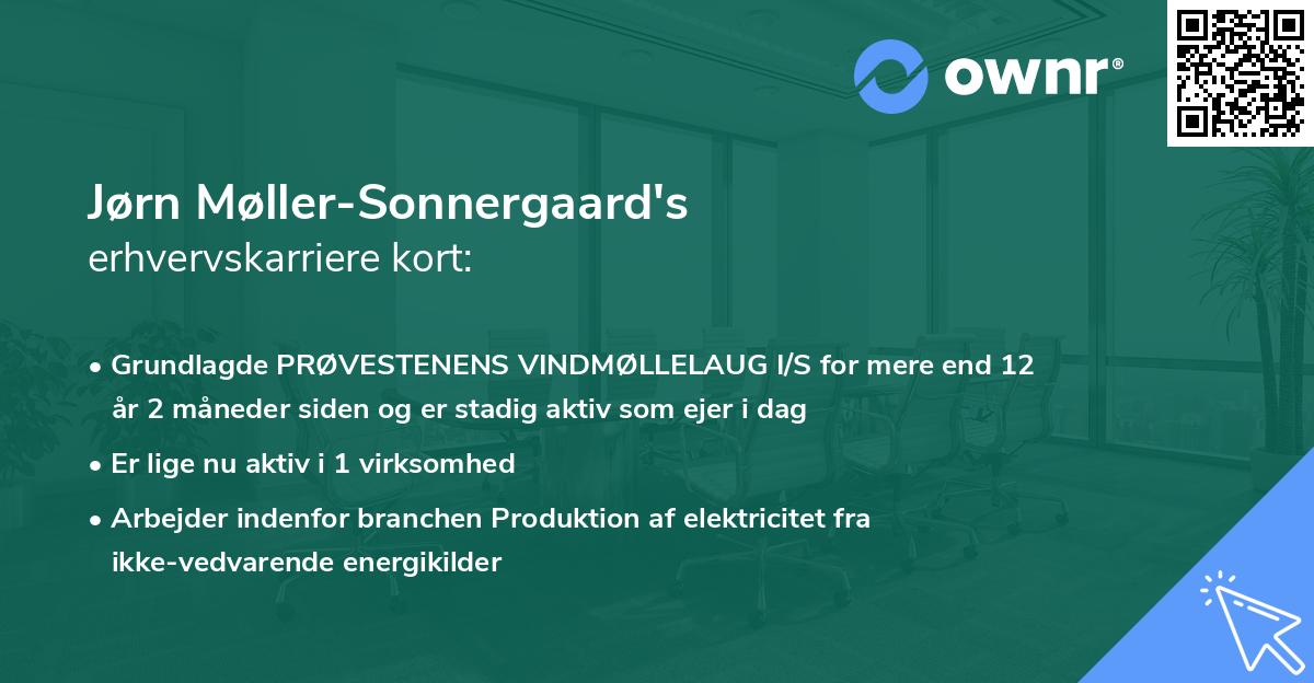 Jørn Møller-Sonnergaard's erhvervskarriere kort