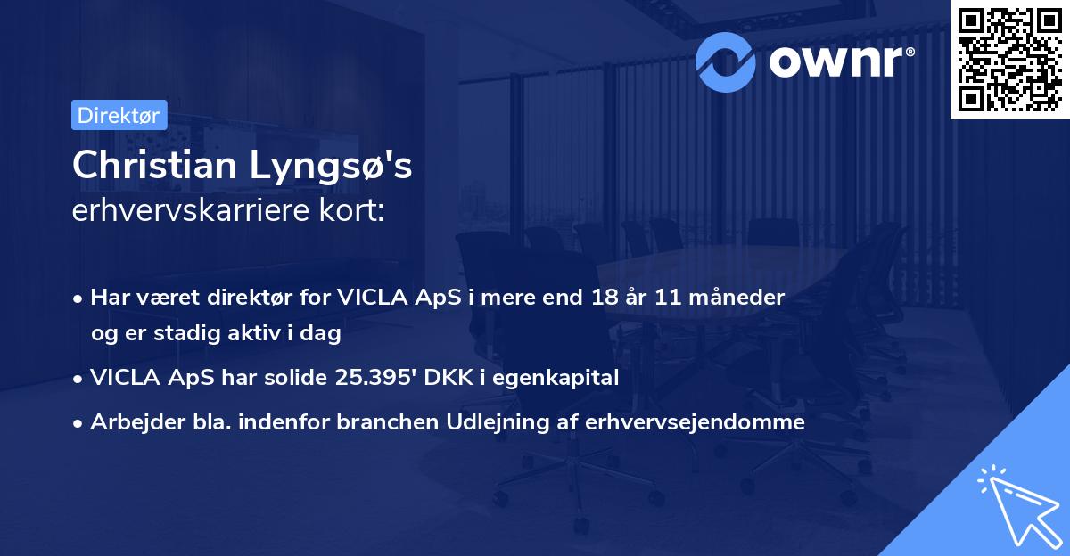 Christian Lyngsø's erhvervskarriere kort