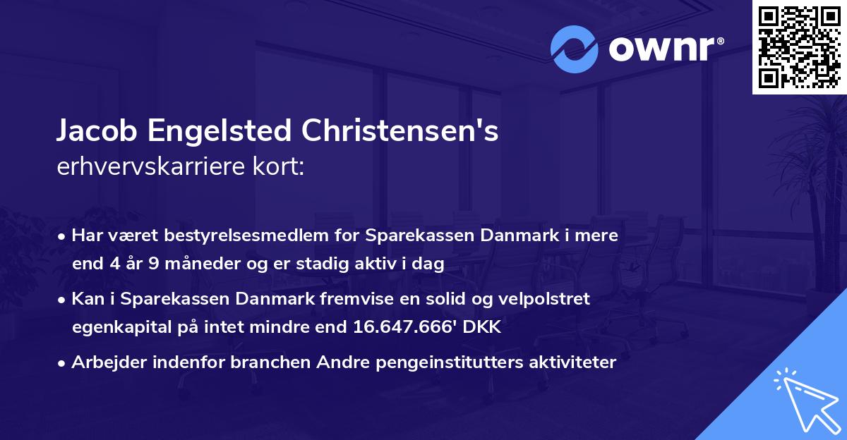 Jacob Engelsted Christensen's erhvervskarriere kort
