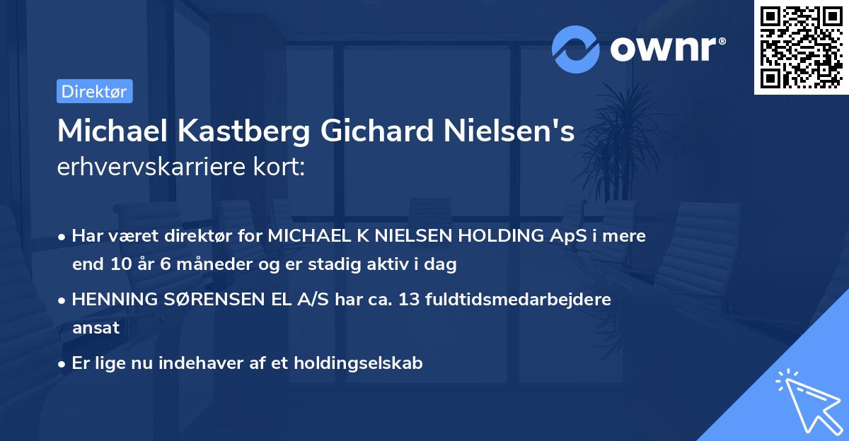 Michael Kastberg Gichard Nielsen's erhvervskarriere kort