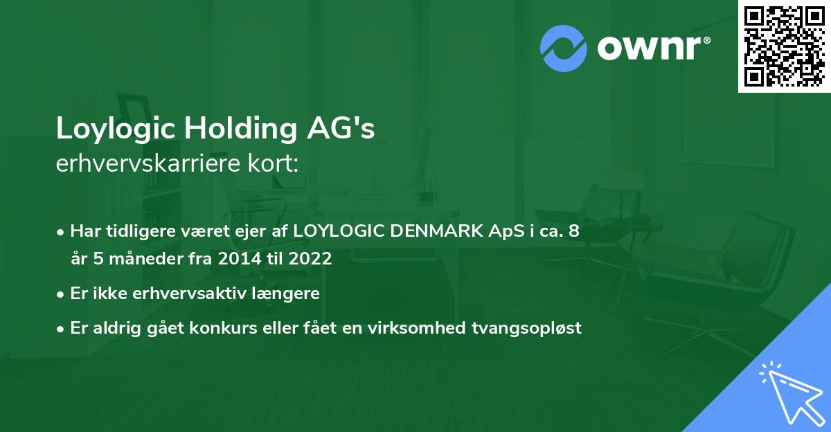 Loylogic Holding AG's erhvervskarriere kort
