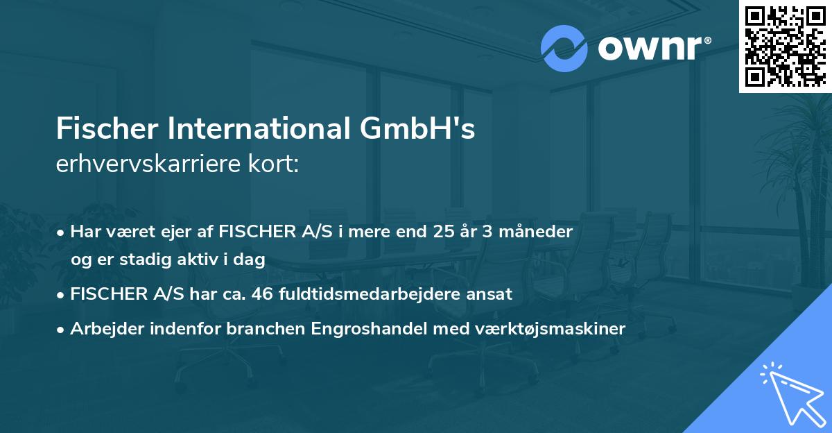 Fischer International GmbH's erhvervskarriere kort