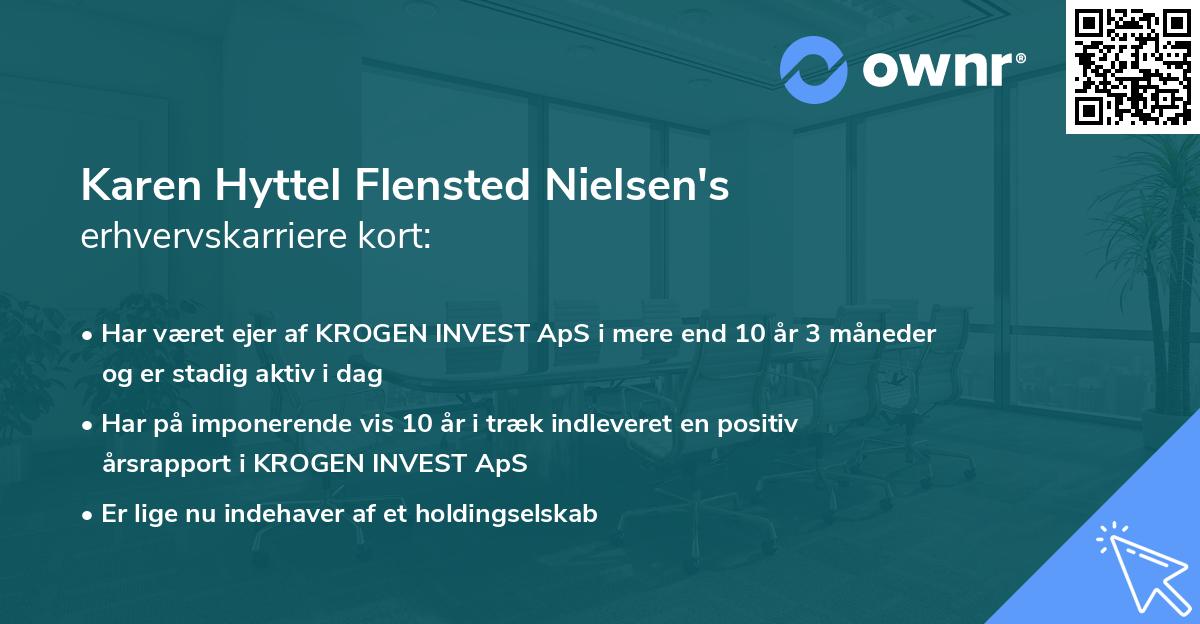 Karen Hyttel Flensted Nielsen's erhvervskarriere kort