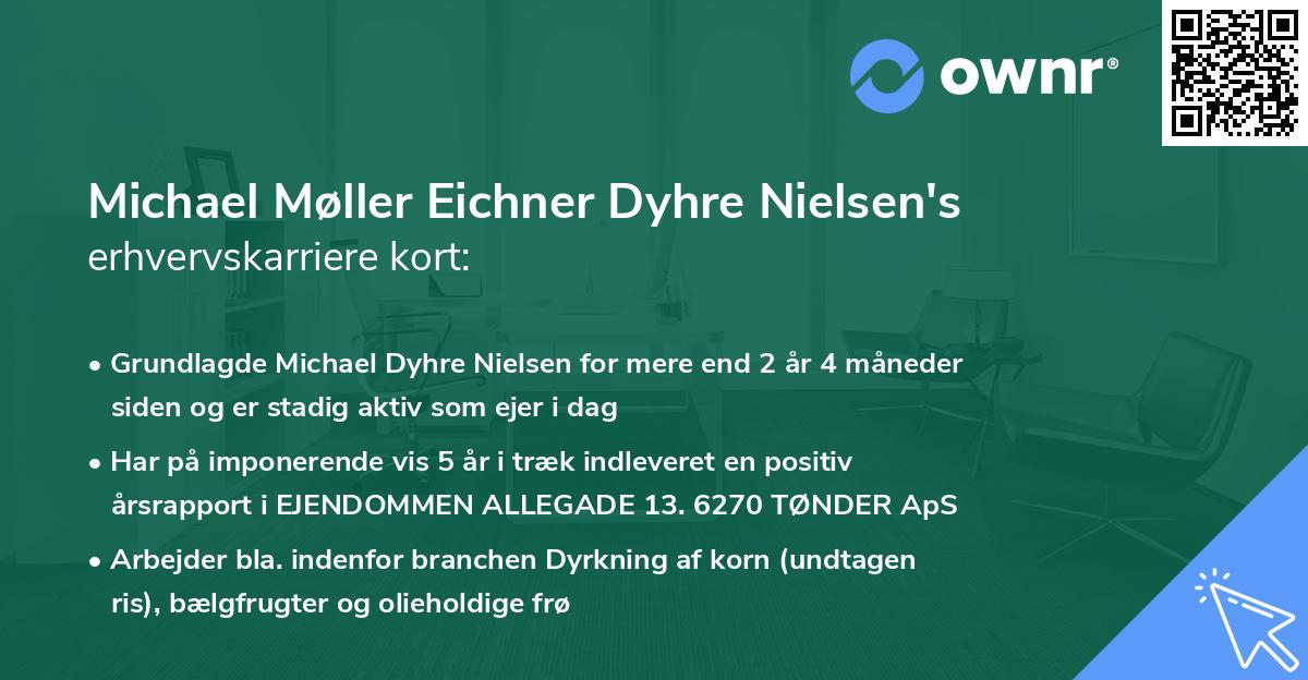 Michael Møller Eichner Dyhre Nielsen's erhvervskarriere kort