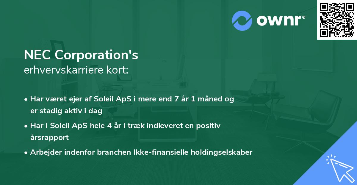 NEC Corporation's erhvervskarriere kort