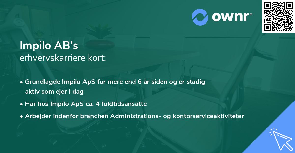 Impilo AB's erhvervskarriere kort
