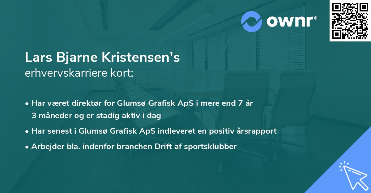 Lars Bjarne Kristensen's erhvervskarriere kort