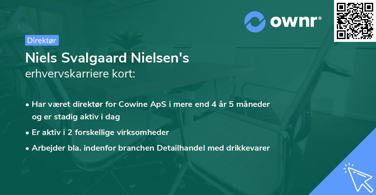 Niels Svalgaard Nielsen's erhvervskarriere kort