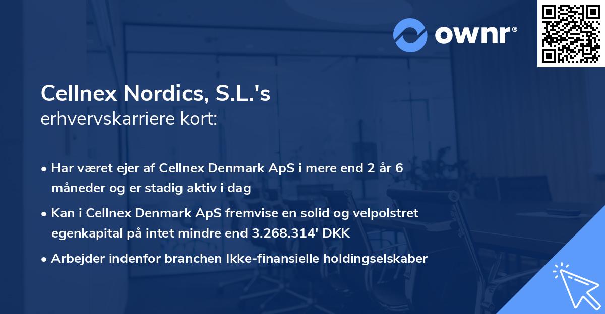 Cellnex Nordics, S.L.'s erhvervskarriere kort