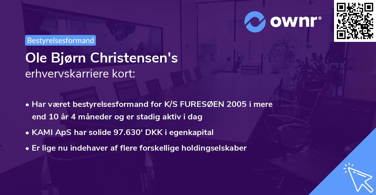 Ole Bjørn Christensen's erhvervskarriere kort