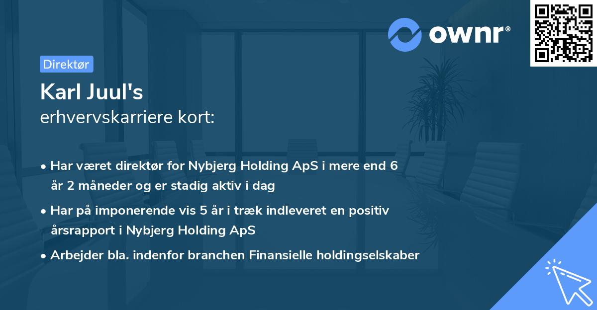 Karl Juul's erhvervskarriere kort