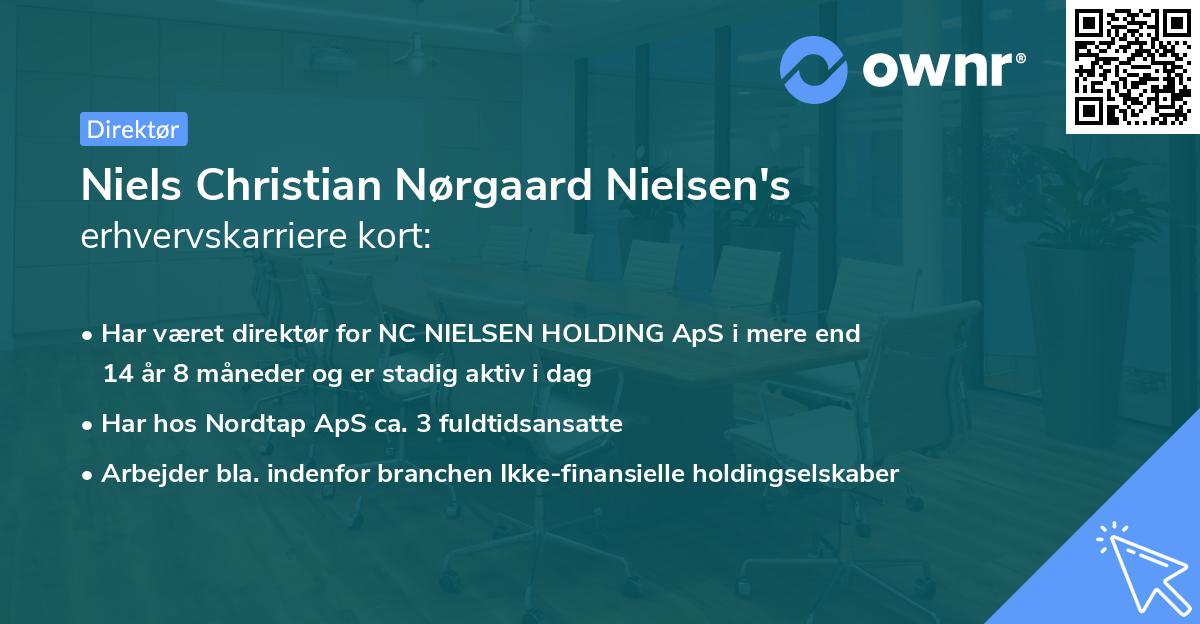 Niels Christian Nørgaard Nielsen's erhvervskarriere kort