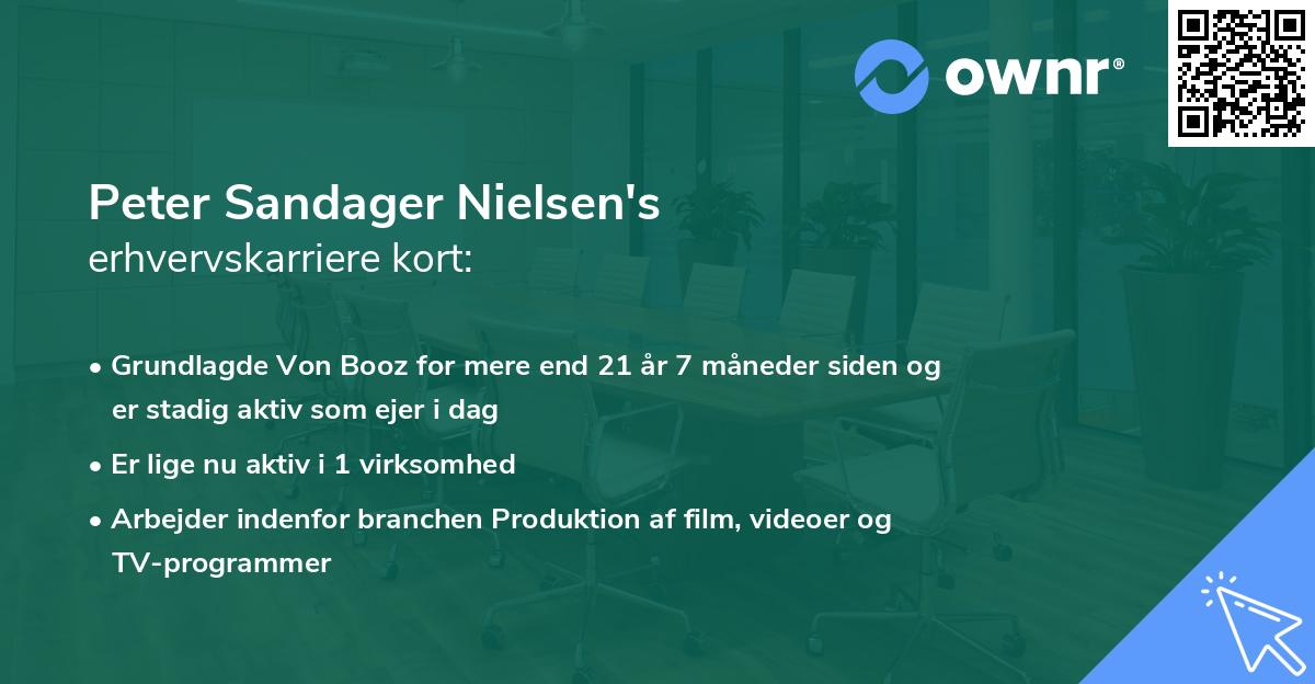 Peter Sandager Nielsen's erhvervskarriere kort