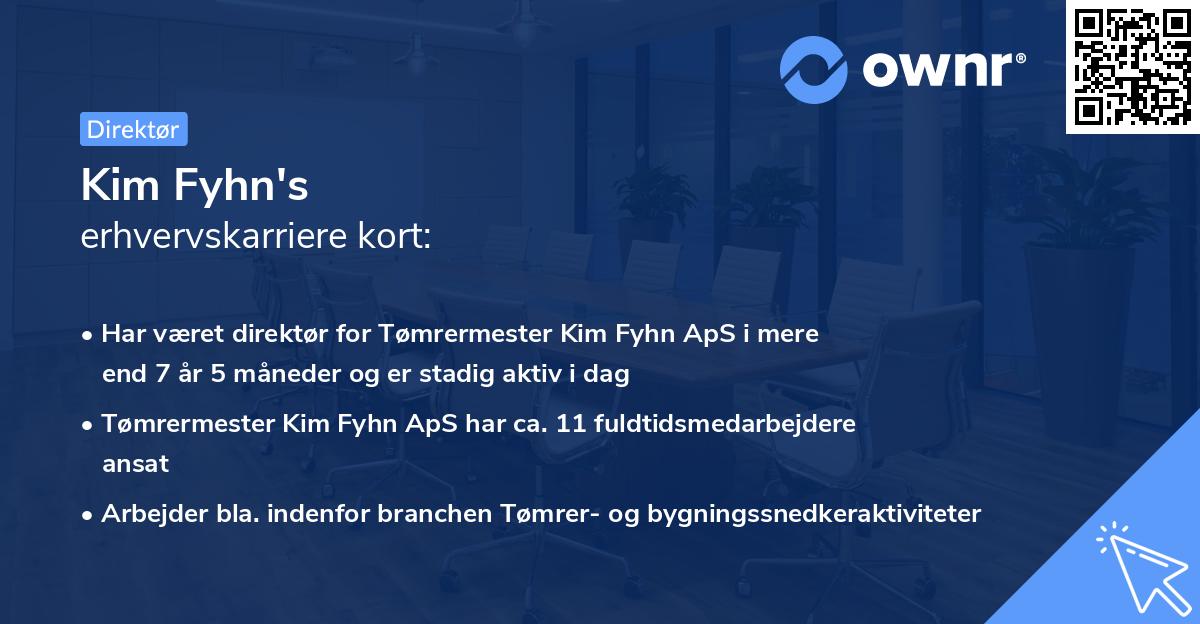 Kim Fyhn's erhvervskarriere kort