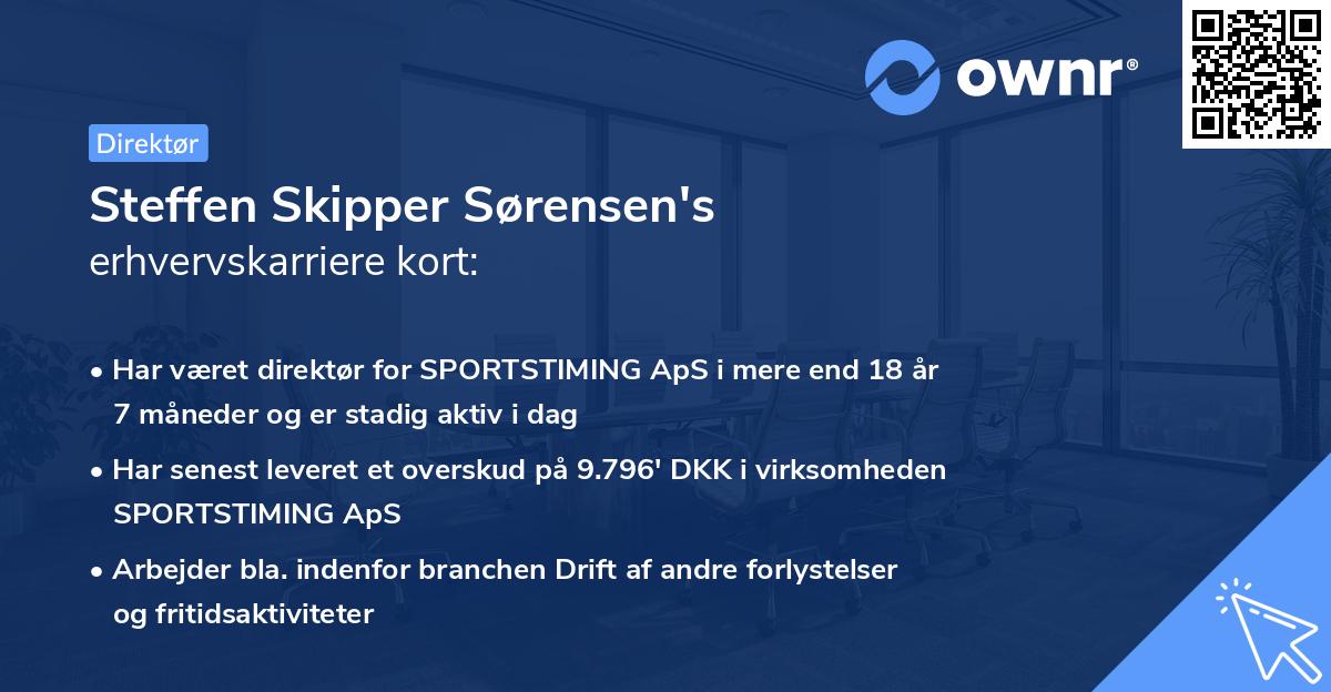 Steffen Skipper Sørensen's erhvervskarriere kort