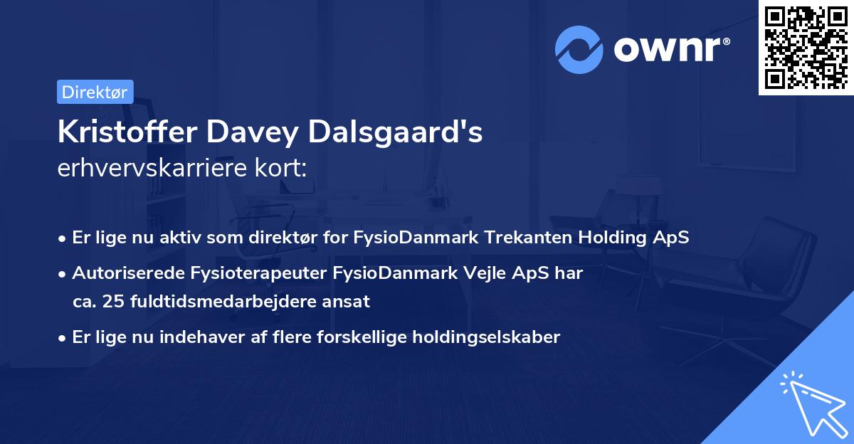 Kristoffer Davey Dalsgaard's erhvervskarriere kort