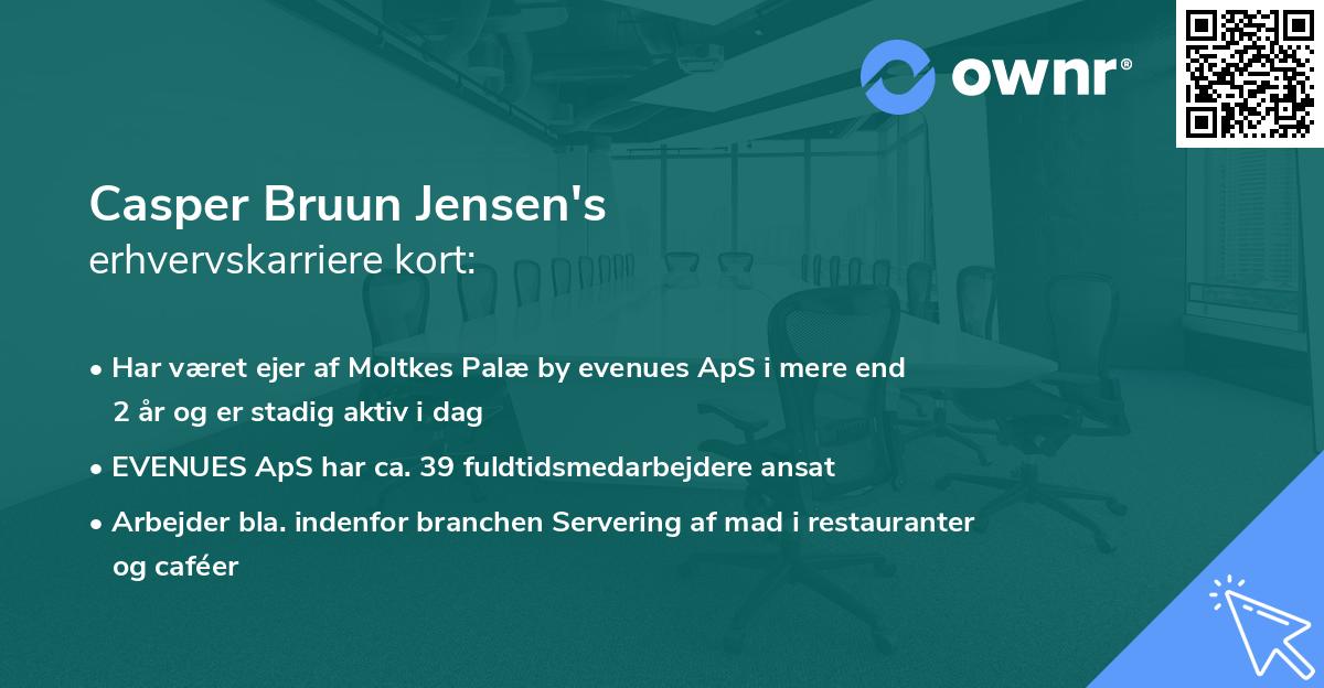 Casper Bruun Jensen's erhvervskarriere kort