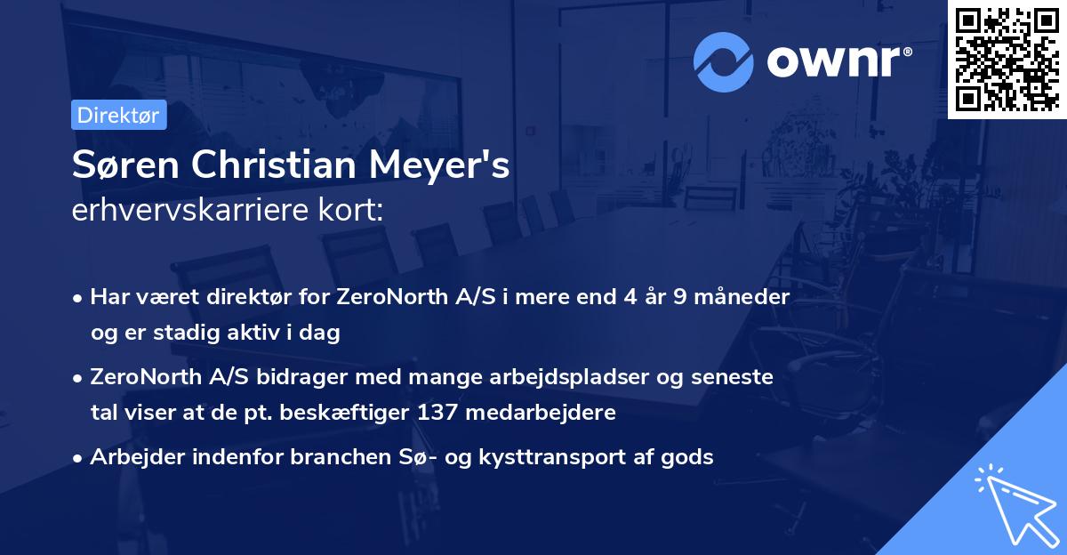 Søren Christian Meyer's erhvervskarriere kort