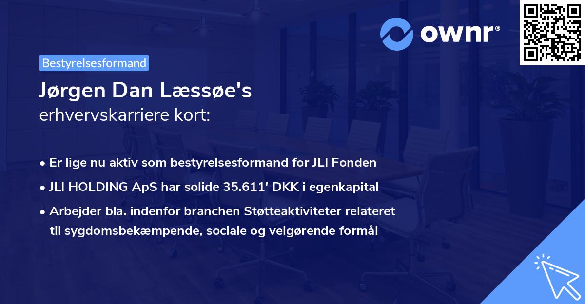 Jørgen Dan Læssøe's erhvervskarriere kort