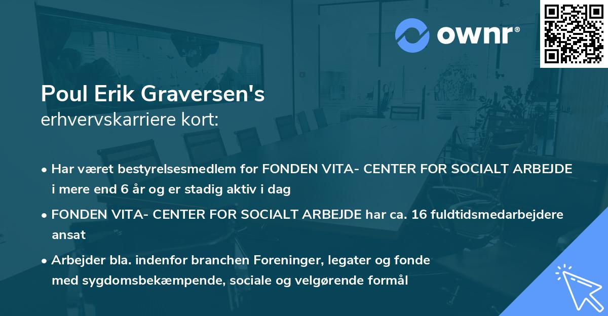 Poul Erik Graversen's erhvervskarriere kort