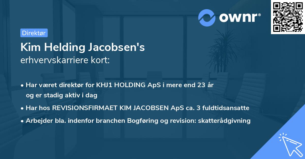 Kim Helding Jacobsen's erhvervskarriere kort