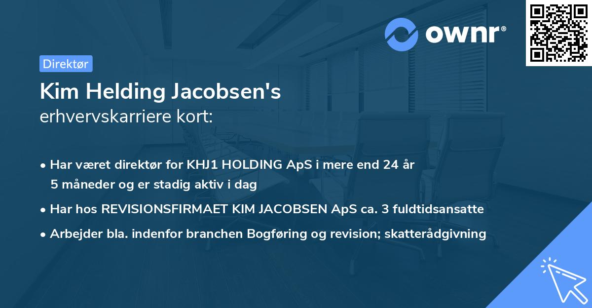 Kim Helding Jacobsen's erhvervskarriere kort