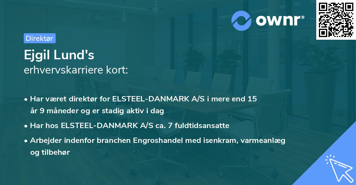 Ejgil Lund's erhvervskarriere kort