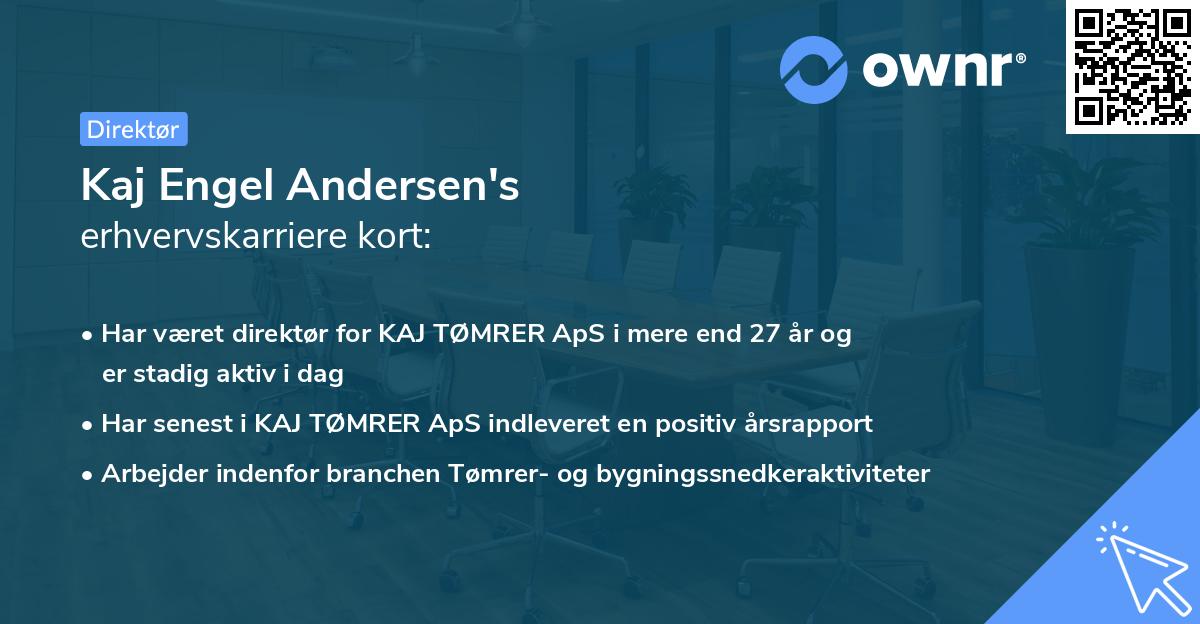 Kaj Engel Andersen's erhvervskarriere kort