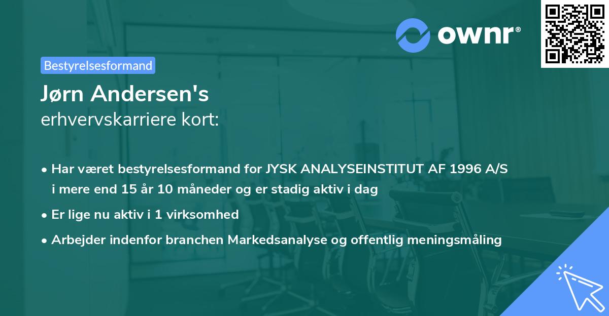 Jørn Andersen's erhvervskarriere kort