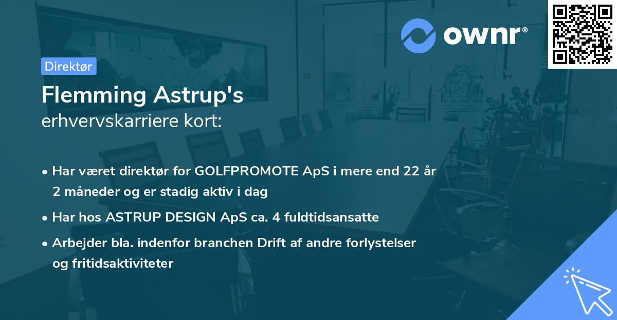 Flemming Astrup's erhvervskarriere kort