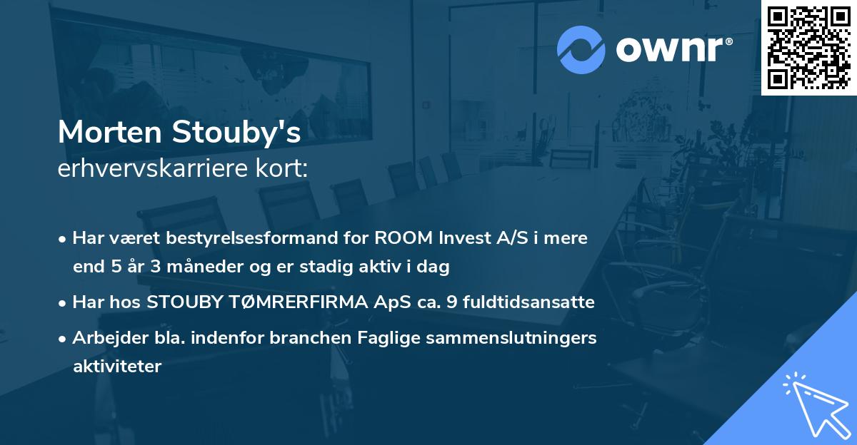 Morten Stouby's erhvervskarriere kort