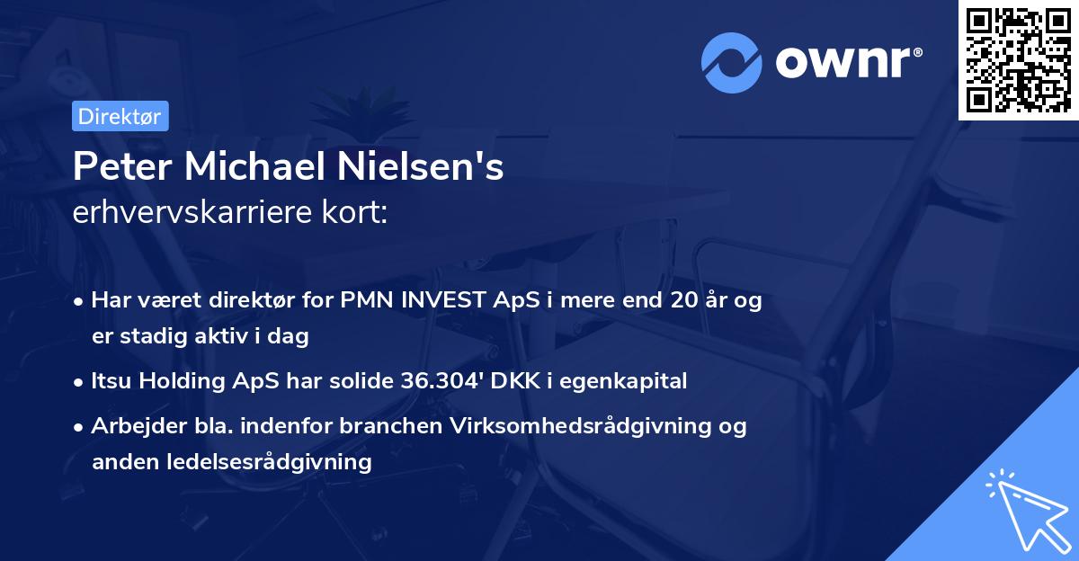 Peter Michael Nielsen's erhvervskarriere kort