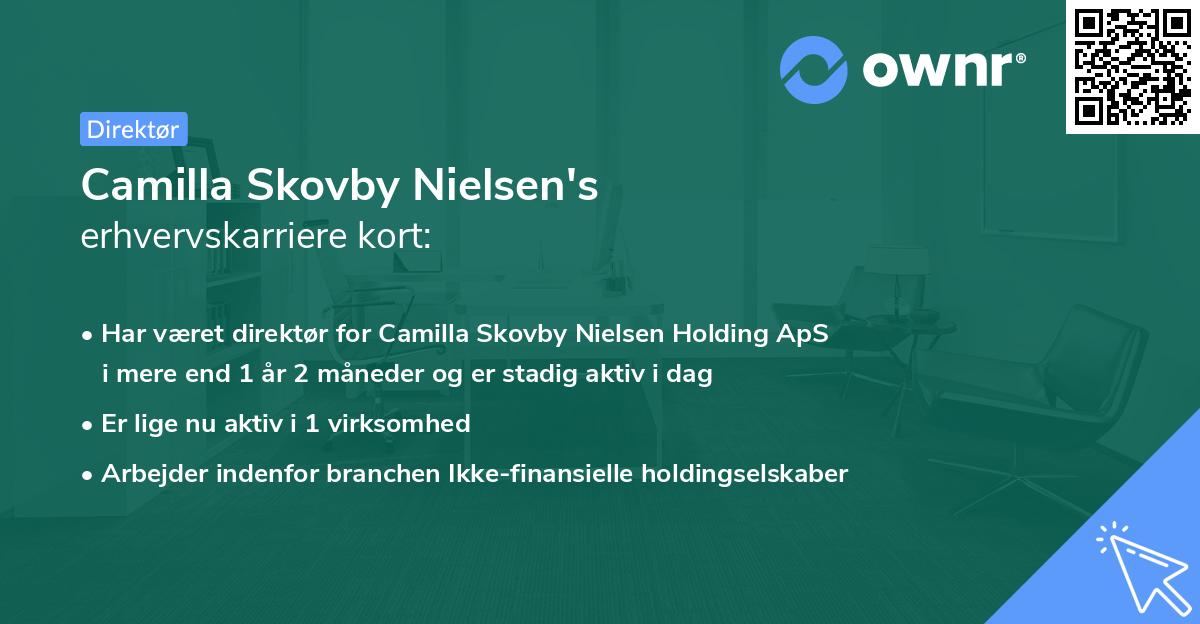 Camilla Skovby Nielsen's erhvervskarriere kort