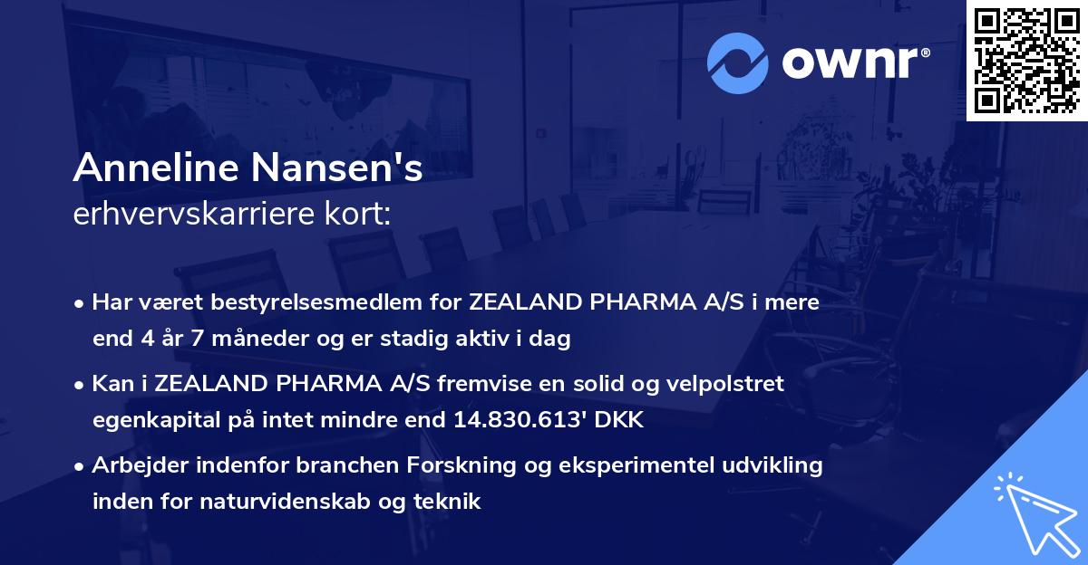 Anneline Nansen's erhvervskarriere kort