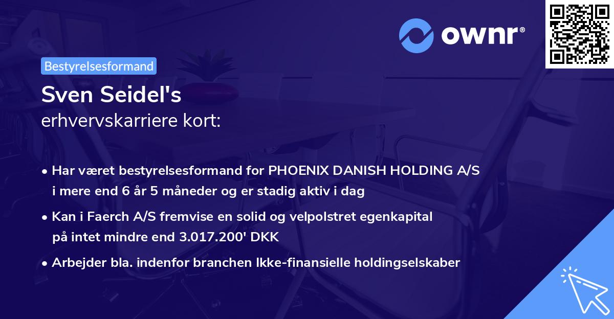 Sven Seidel's erhvervskarriere kort
