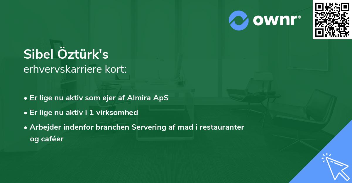 Sibel Öztürk's erhvervskarriere kort