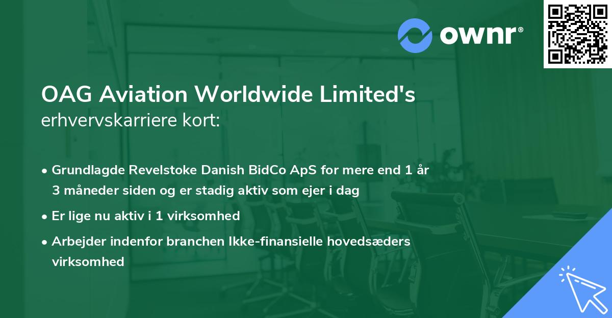 OAG Aviation Worldwide Limited's erhvervskarriere kort