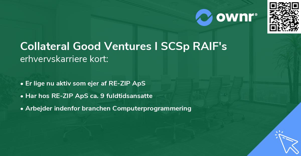 Collateral Good Ventures I SCSp RAIF's erhvervskarriere kort