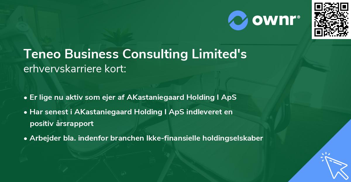 Teneo Business Consulting Limited's erhvervskarriere kort