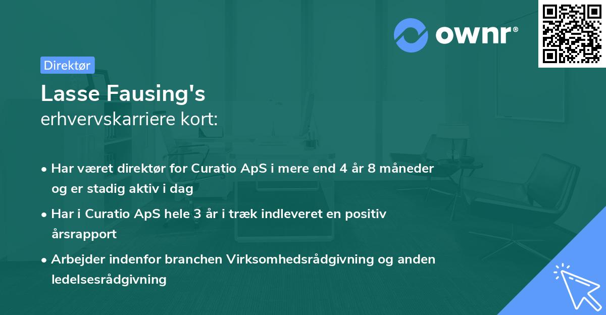 Lasse Fausing's erhvervskarriere kort