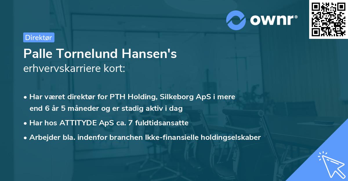 Palle Tornelund Hansen's erhvervskarriere kort