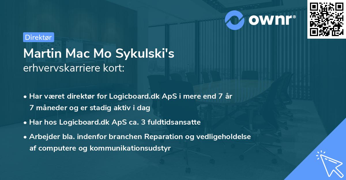 Martin Mac Mo Sykulski's erhvervskarriere kort