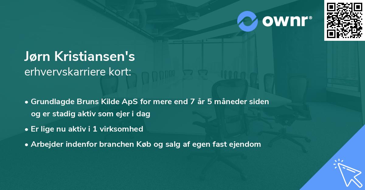 Jørn Kristiansen's erhvervskarriere kort