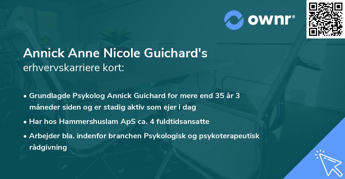 Annick Anne Nicole Guichard's erhvervskarriere kort