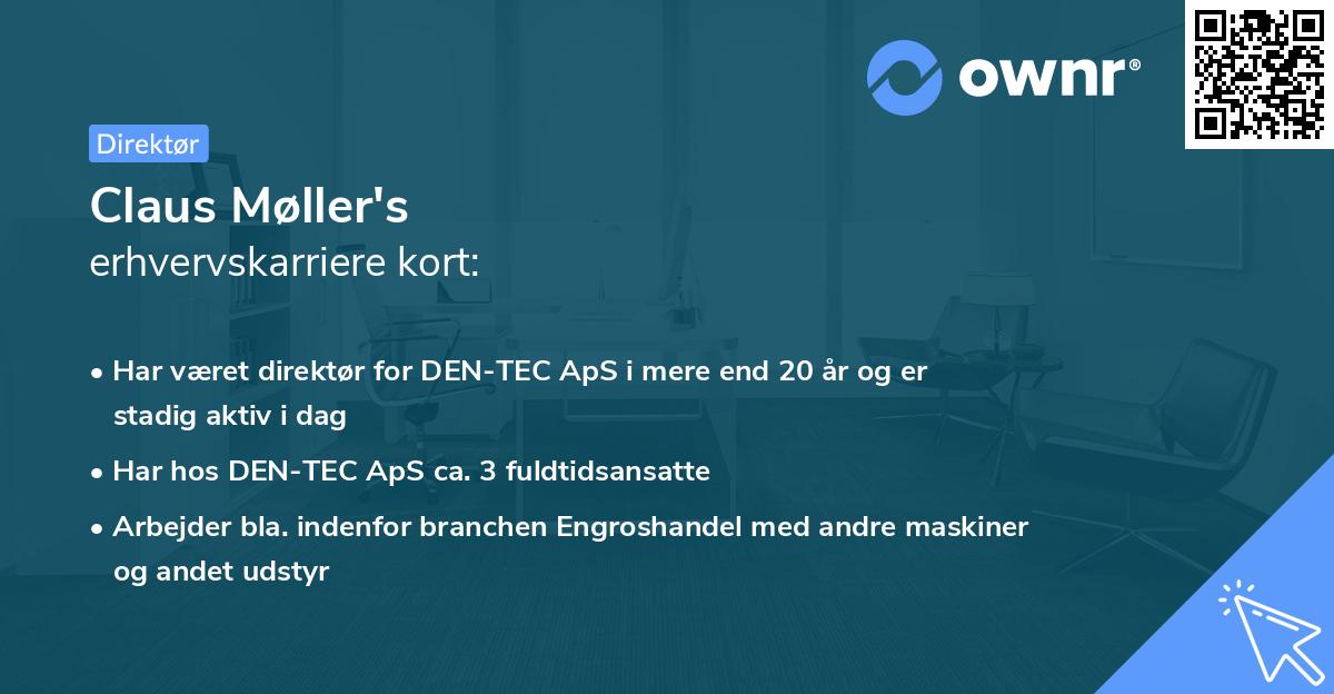 Claus Møller's erhvervskarriere kort