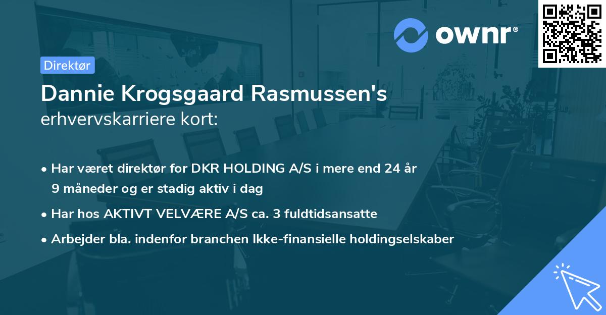 Dannie Krogsgaard Rasmussen's erhvervskarriere kort