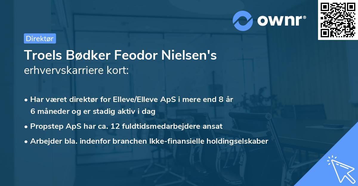 Troels Bødker Feodor Nielsen's erhvervskarriere kort